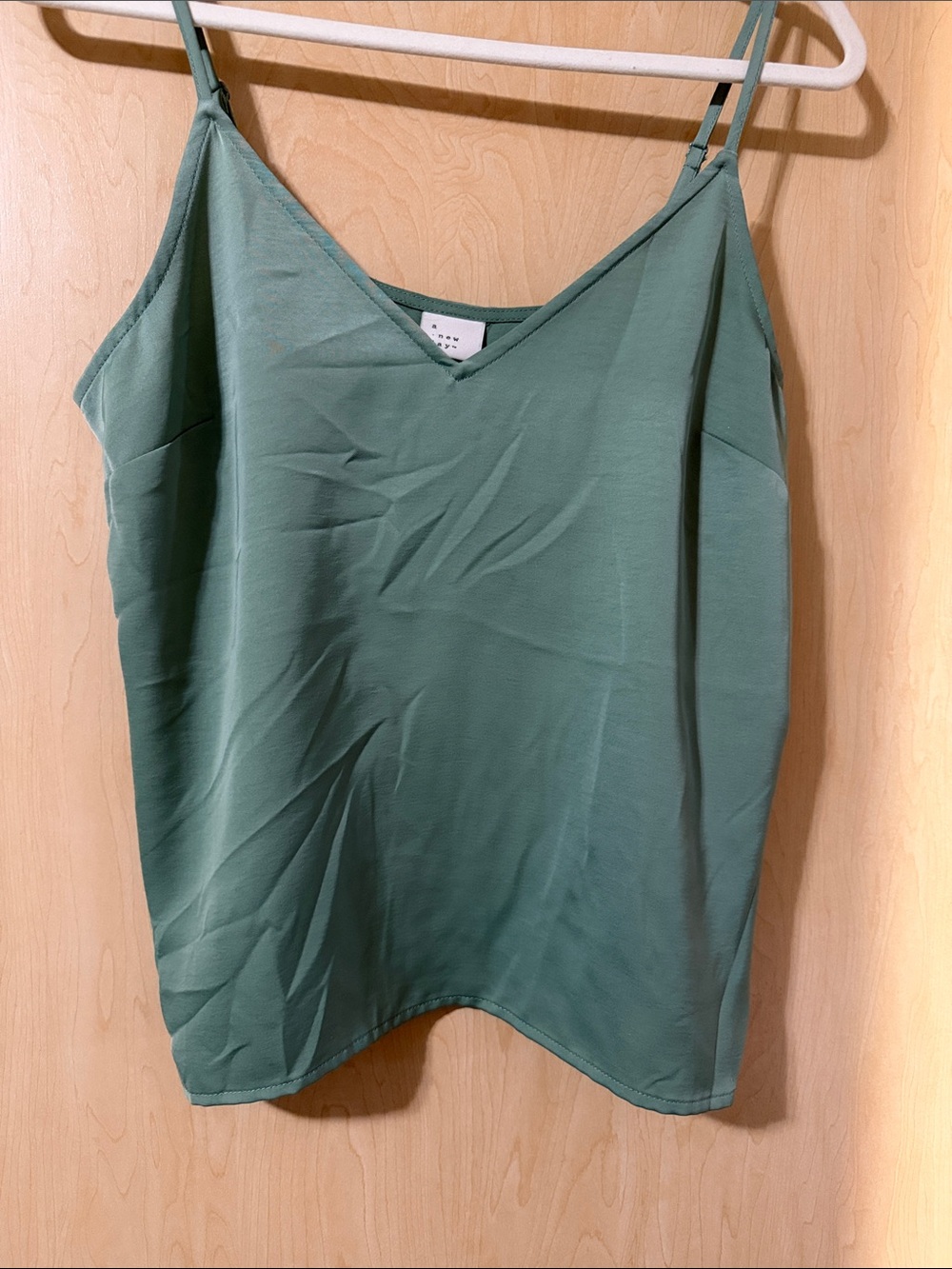 a new day Sage Green V-Neck Spaghetti Strap Camisole - Picture 5 of 5